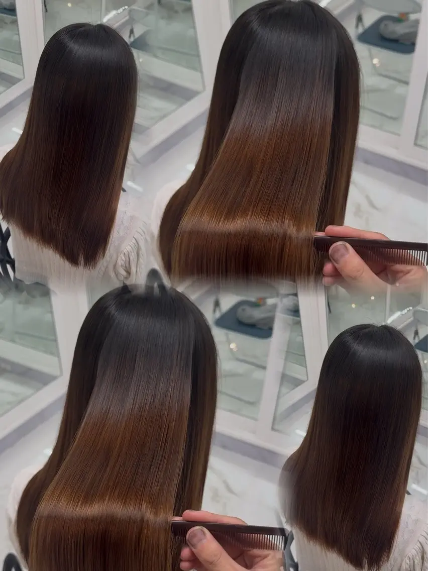 ロング りきと🦋河原町 縮毛矯正/艶カラーのヘアスタイル