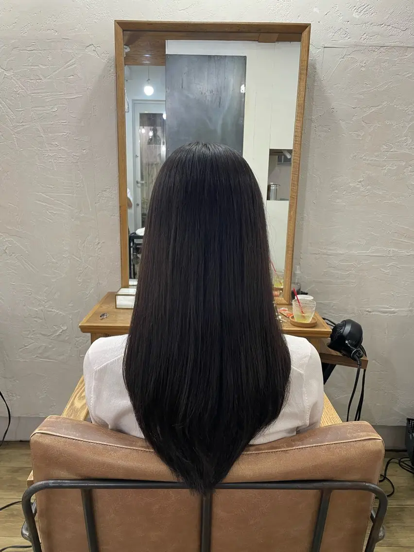 ロング 縮毛矯正 なな🦋/ 原宿のヘアスタイル