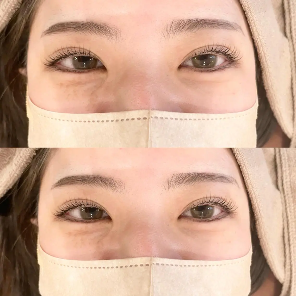 マツエク・マツパ 一重×まつ毛パーマ ニコットラッシュ 難波加藤の眉毛・アイブロウイメージ