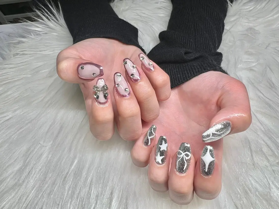 ネイル 仙台中山長さだし可 スカルプAIRI🎀のネイルデザイン