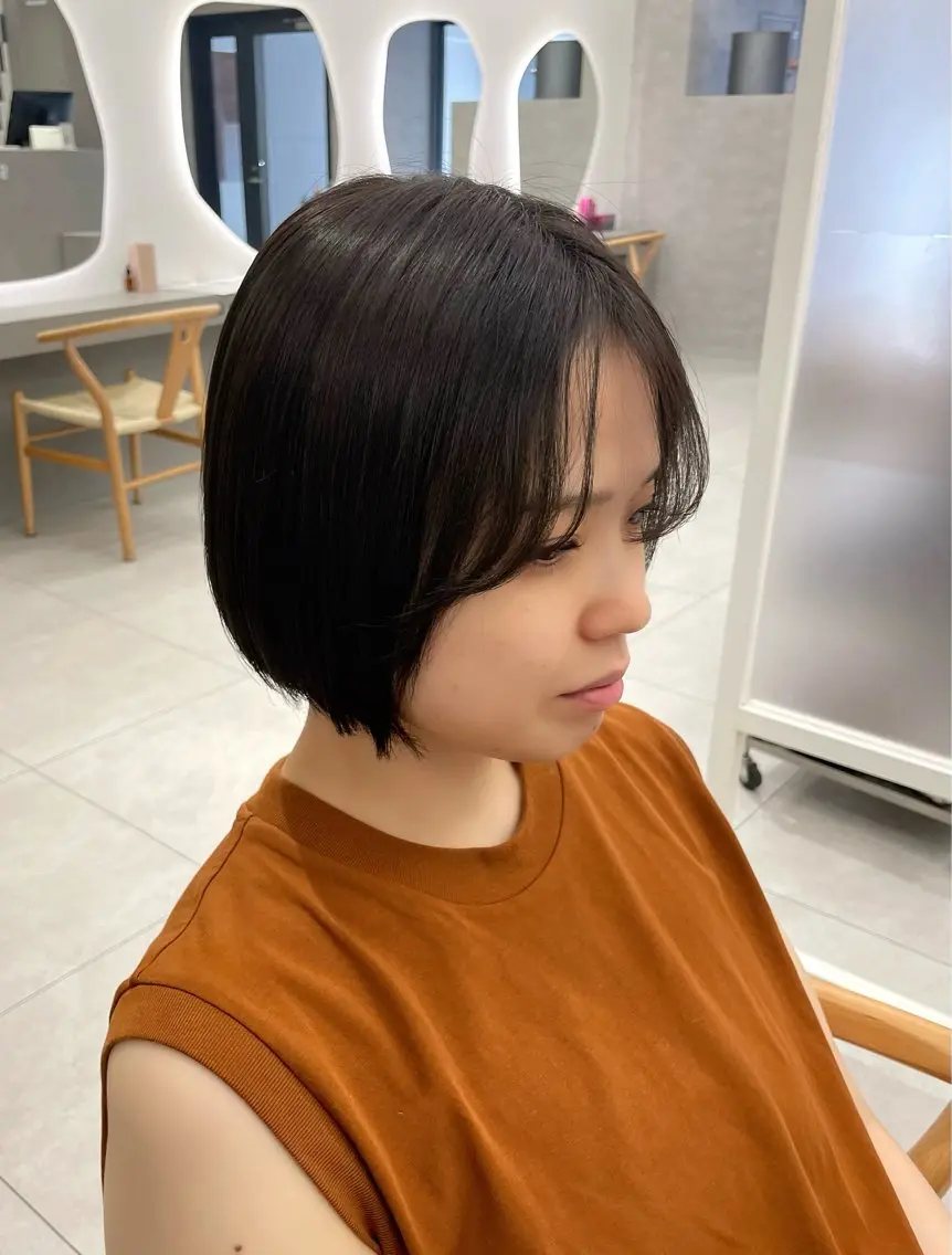 ショート カラー 透明感カラー ヘアカラー トリートメント 愛華 【geep】のヘアスタイル