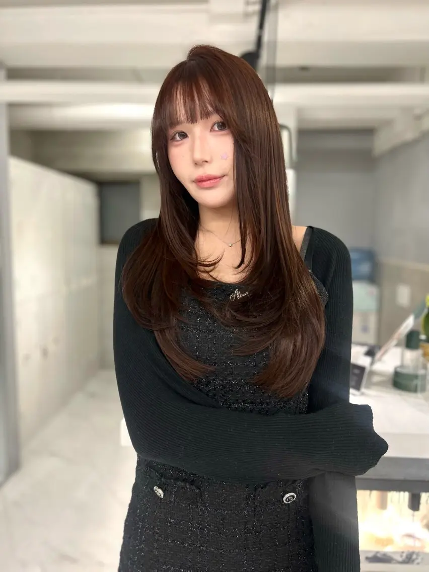 カラー ブラウンカラー ピンクカラー ヘアカラー ❤︎REIKA❤︎ ブリーチなしWカラーのヘアスタイル