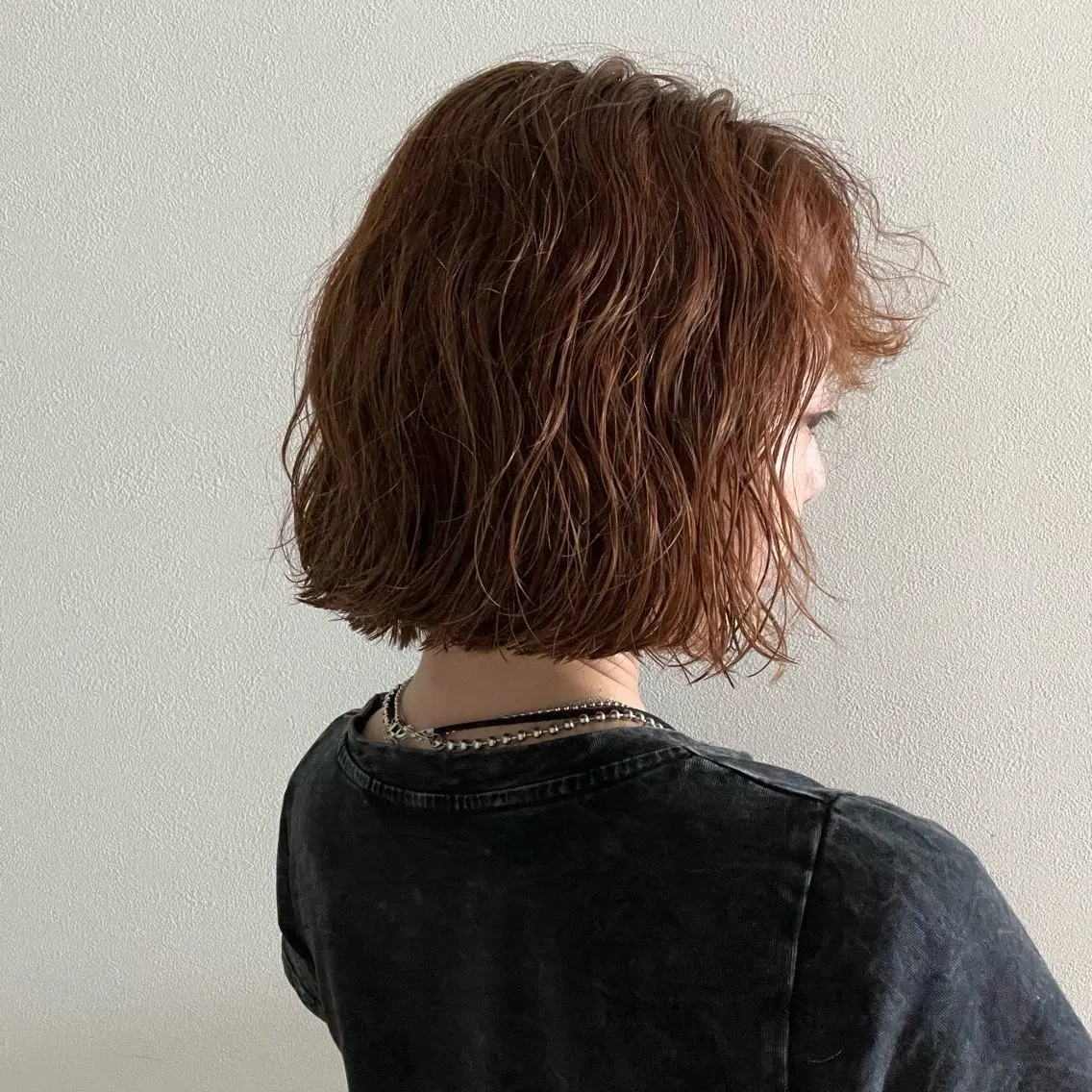 ミディアム パーマ ミディアムパーマ ボブ 安藤 ひなたのヘアスタイル