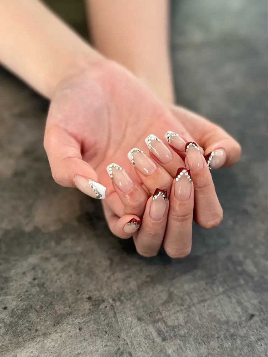 ネイル フラワーネイル 大理石ネイル(マーブル) ニュアンスネイル シンプルネイル nail salon amanoのネイルデザイン