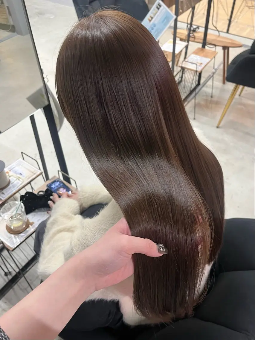 セミロング トリートメント ヘアカラー トリートメント 盛れる透けカラー🎀 似合わせ/uiのヘアスタイル