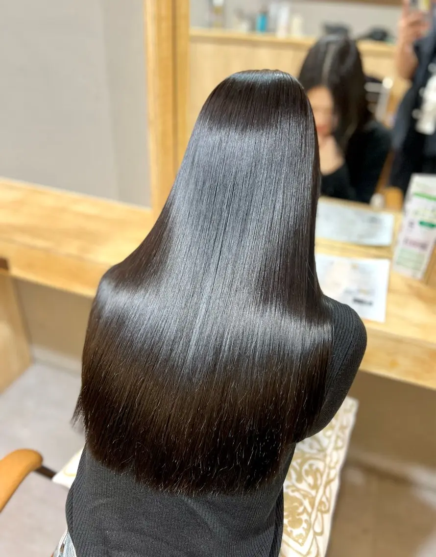ロング 髪質改善 縮毛矯正 神戸ボブ✂️ ioe三宮/田 伸佳のヘアスタイル