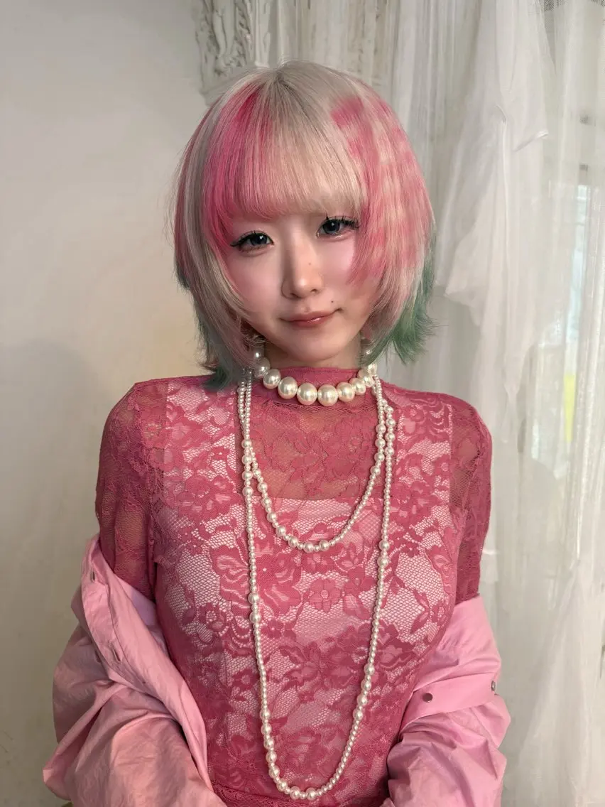 ショート カラー カット ヘアカラー トリートメント ヘッドスパ ヘアセット HARUNA/原宿/ デザイン/カットのヘアスタイル