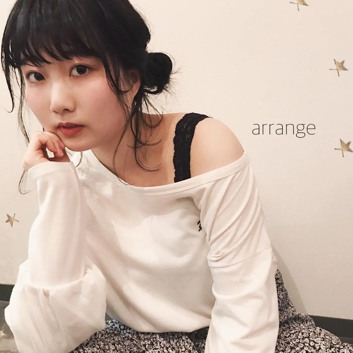 ミディアム ヘアアレンジ 市川 千夏のヘアスタイル