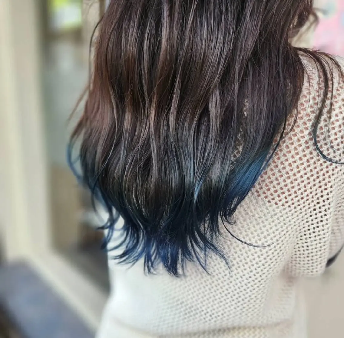 セミロング カラー 古橋 瑞希のヘアスタイル
