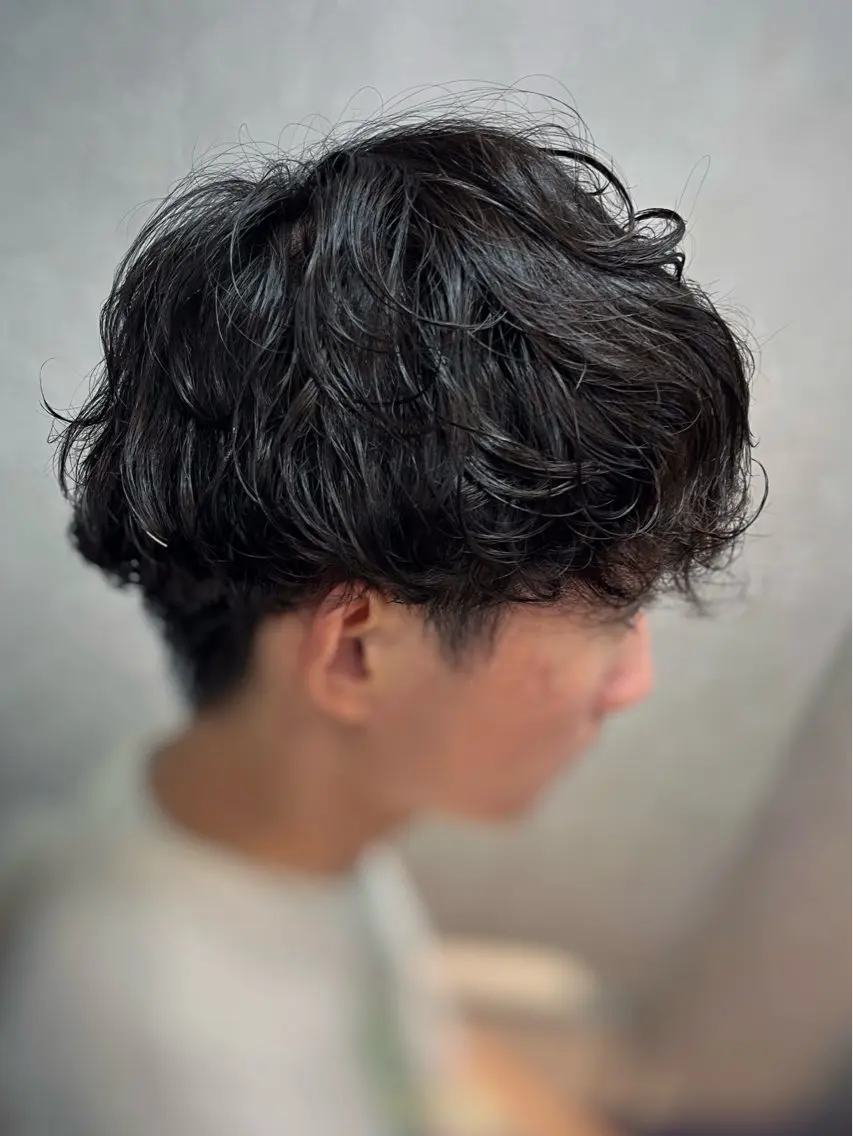 ミディアム カラー パーマ ヘアアレンジ メンズ キッズ カット パーマ TOON 川崎店 👫🏼橋本貴志のヘアスタイル