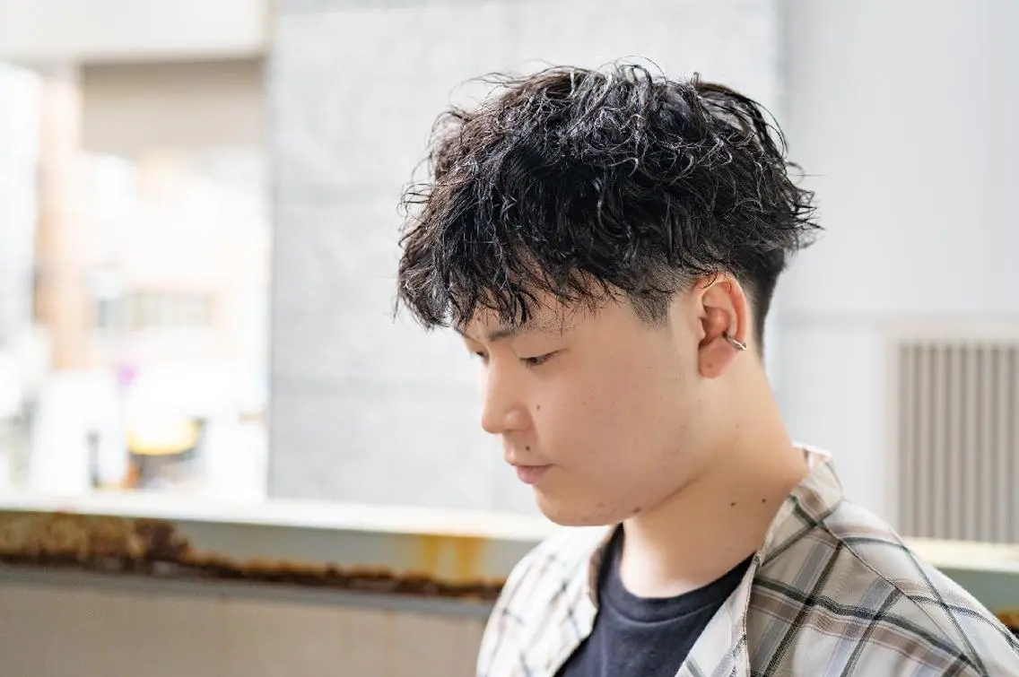 ショート パーマ メンズ カット パーマ Lazo/ 原弥和子のヘアスタイル