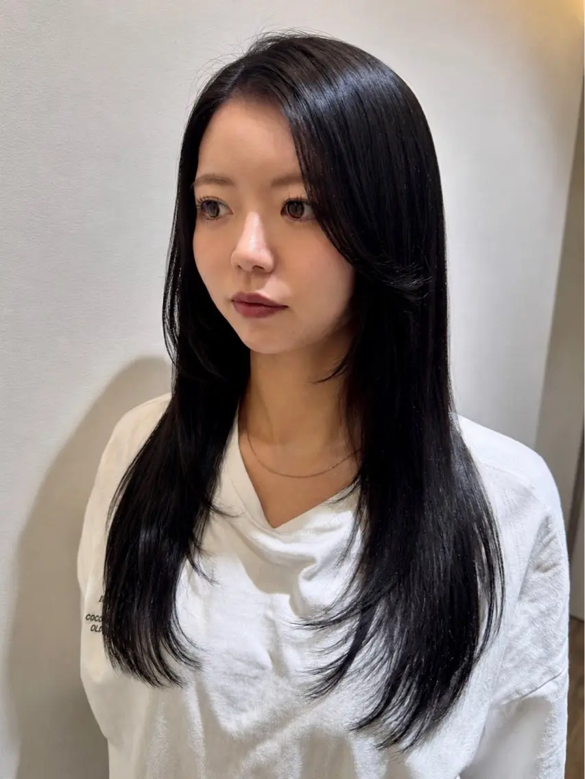 セミロング ヘアカラー トリートメント ayumi🦖/ 似合わせカラー🤎のヘアスタイル