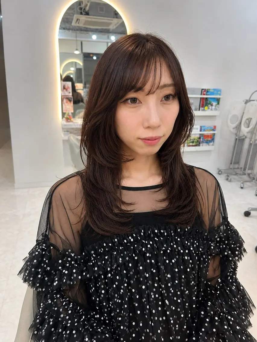 ロング ハッシュカット 鎌倉 彩のヘアスタイル