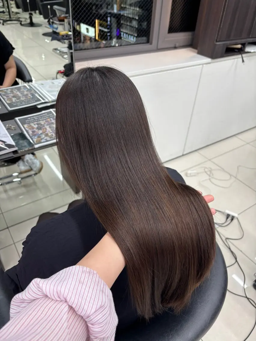 セミロング トリートメント 髪質改善カラー✨ るな🕊🫧のヘアスタイル