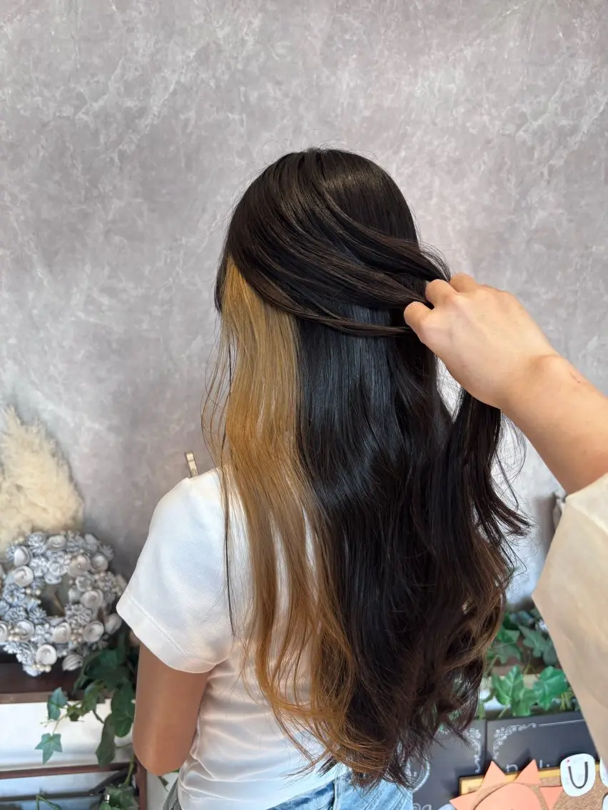ロング カラー ベージュカラー ブリーチ ヘアカラー radiant/泉南 nakamura🌹のヘアスタイル
