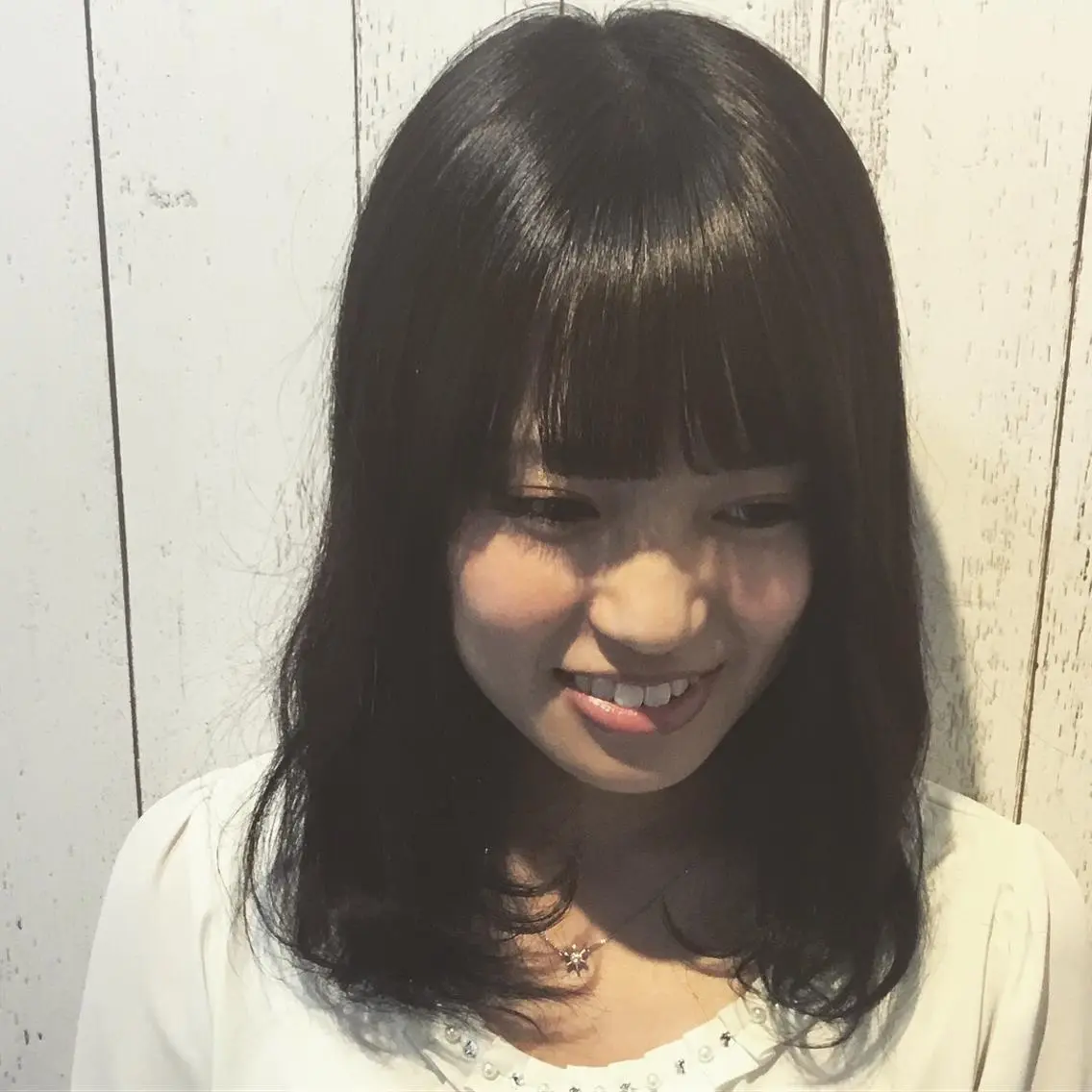 ミディアム カラー パーマ 金崎 新吾のヘアスタイル