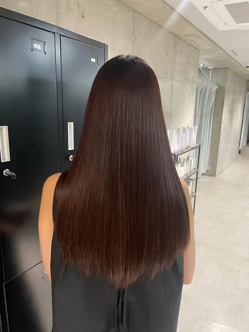 ✨ミニモ特別価格✨【髪質改善】うる艶カラー+美髪ケアトリートメント7000円の写真