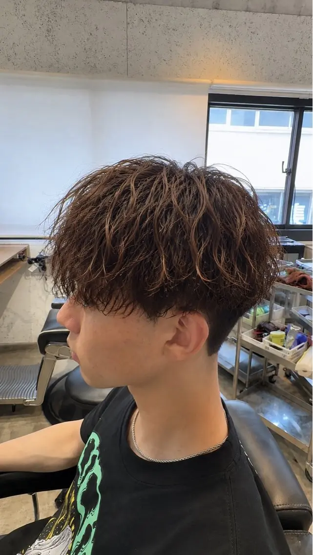 ショート カット パーマ 池袋西口徒歩10秒 EBINAメンズ特化のヘアスタイル