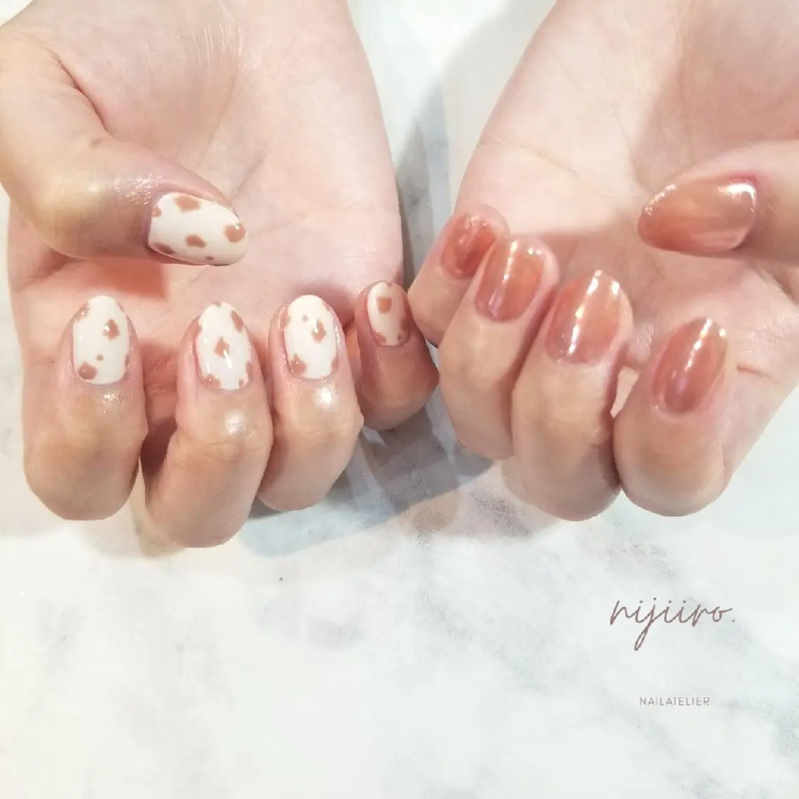 ネイル ミラーネイル ハンドネイル nijiiro🌈 サトウのネイルデザイン