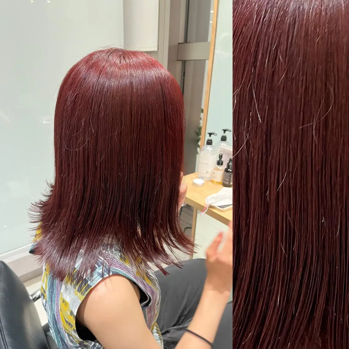 ミディアム カラー ベージュカラー ブリーチ ブラウンカラー ケアブリーチ カシス stylist ◎RUKI.のヘアスタイル