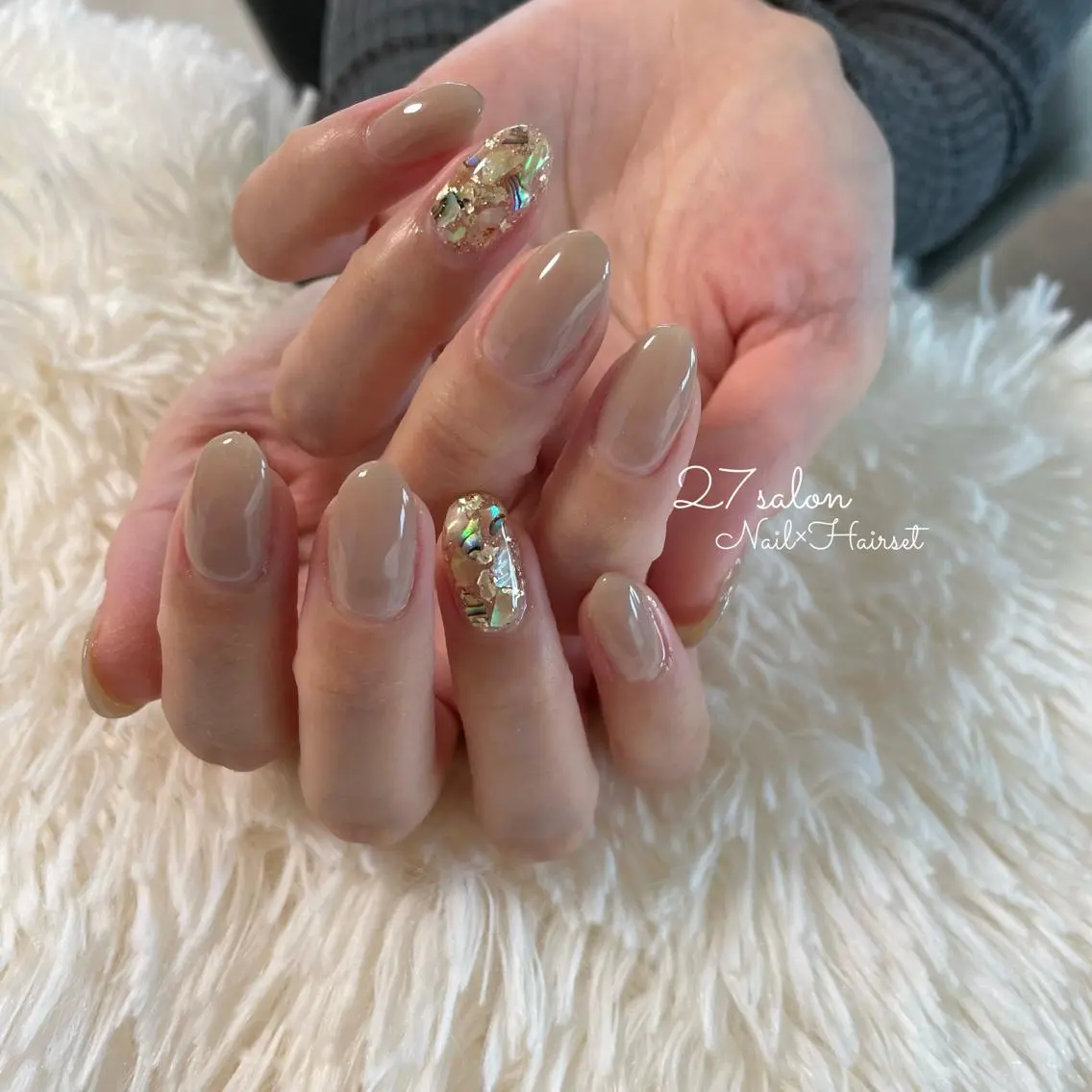ネイル ニュアンスネイル シンプルネイル 27salon yuinaのネイルデザイン