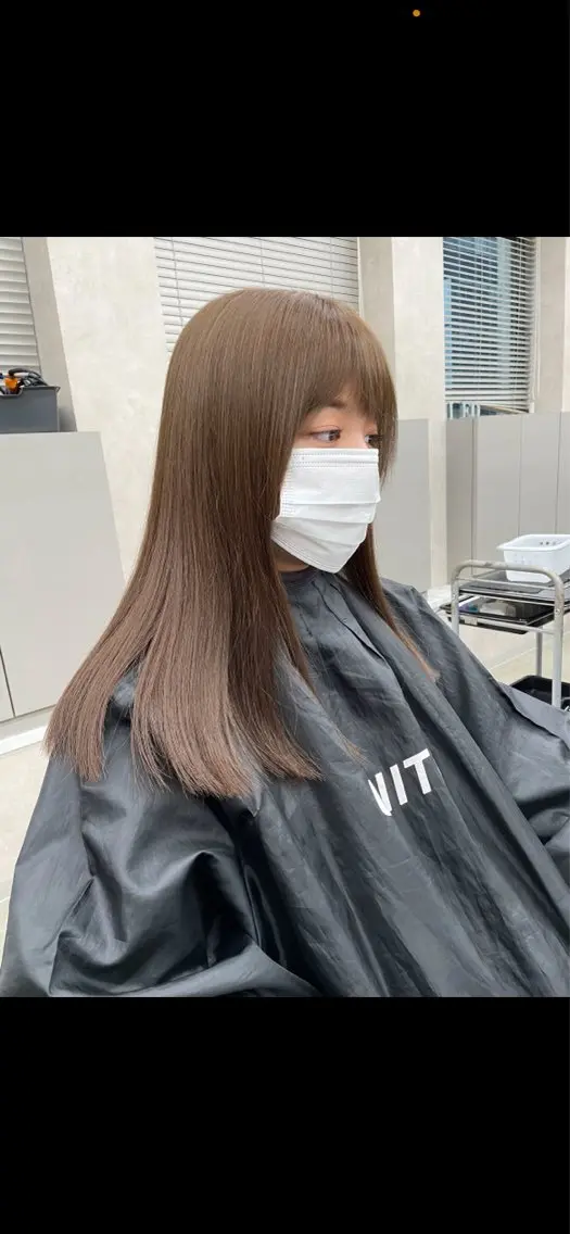 ロング ヘアカラー トリートメント 🤍透明感/韓国風/ レイヤー/優大🤍のヘアスタイル