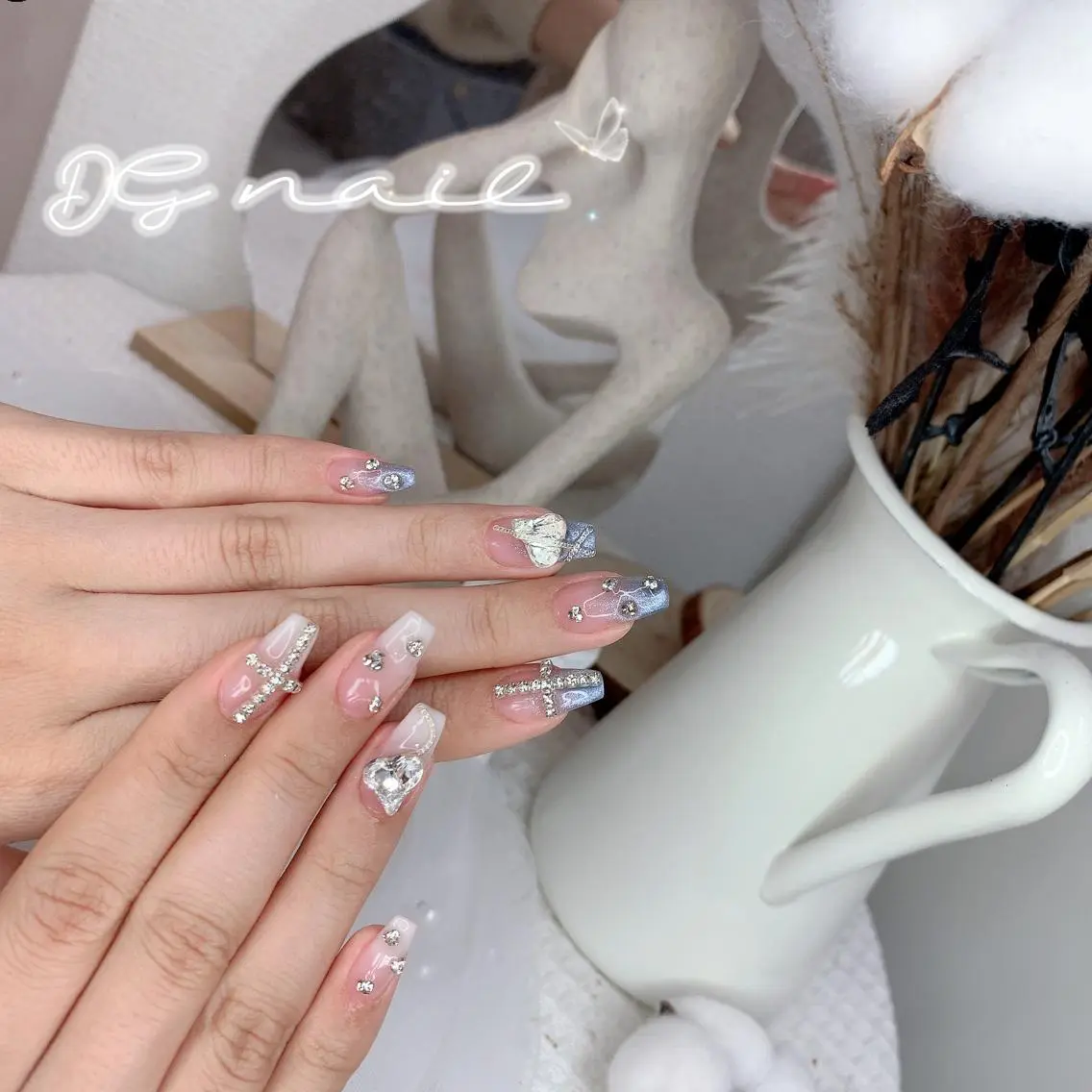 ネイル ハート ハンドネイル DG nailのネイルデザイン