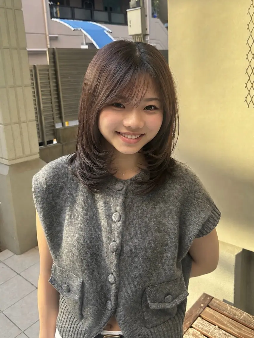 “✨最上級ケア💚“カットカラー髪質改善の写真