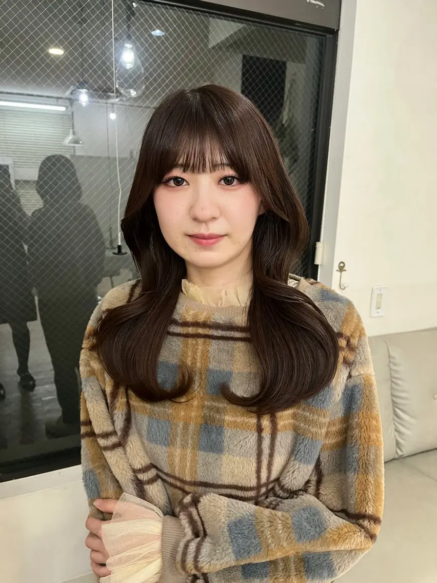 セミロング カラー ヘアカラー トリートメント miyuu🐈⬛ レイヤー/韓国風ヘアのその他イメージ