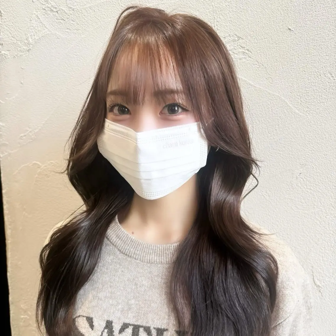 ロング カラー カット ヘアカラー トリートメント 中嶋心渚⌇透明感 カラー️🩵🎀‪のヘアスタイル