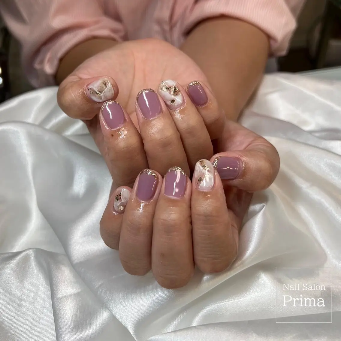ミディアム ネイル SalonPrima 西院Nail&Eyeのネイルデザイン