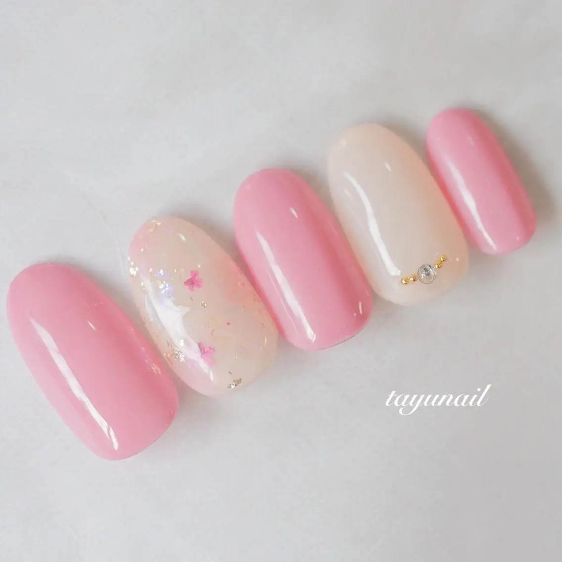 ネイル アートネイル フラワーネイル ジェルネイル ニュアンスネイル ワンカラーネイル ハンドネイル ネイルサロン 【たゆnail】のネイルデザイン