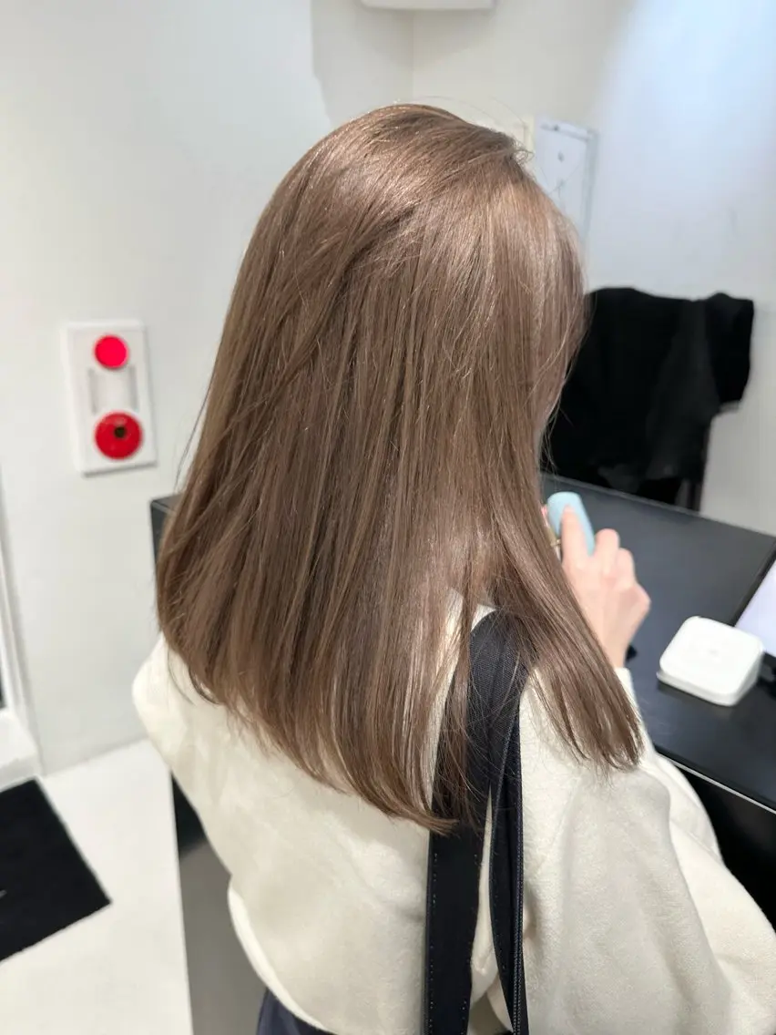 ダメージ95%減⤵︎🌀カット+ケアブリーチ+フルカラー🦄💫✂︎の写真