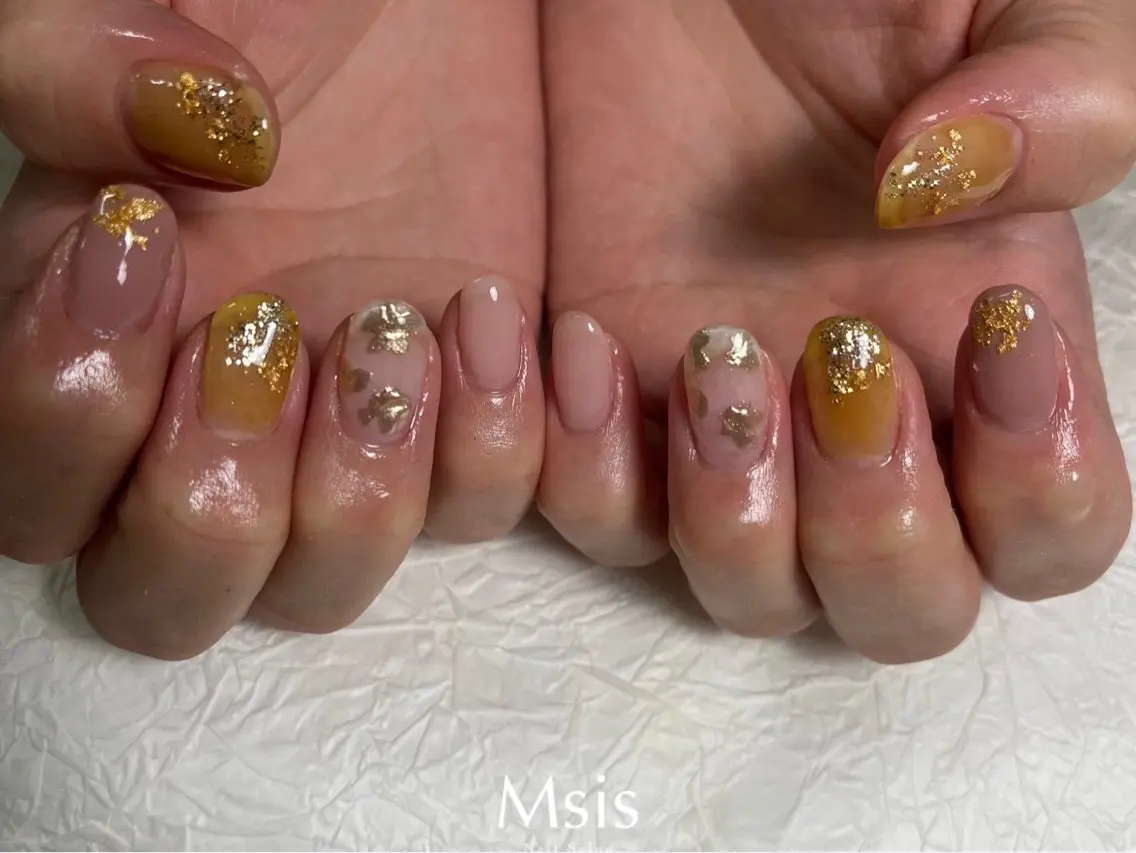 ネイル アートネイル ニュアンスネイル Msis  南口店 yukaのネイルデザイン
