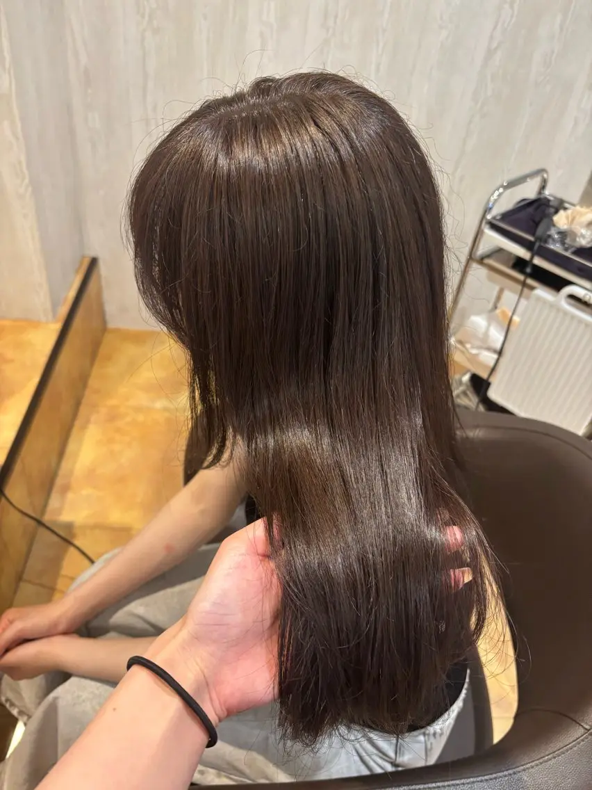 ロング カラー カット ヘアカラー トリートメント yui🥀/ボブ /ブリーチなしカラーのヘアスタイル