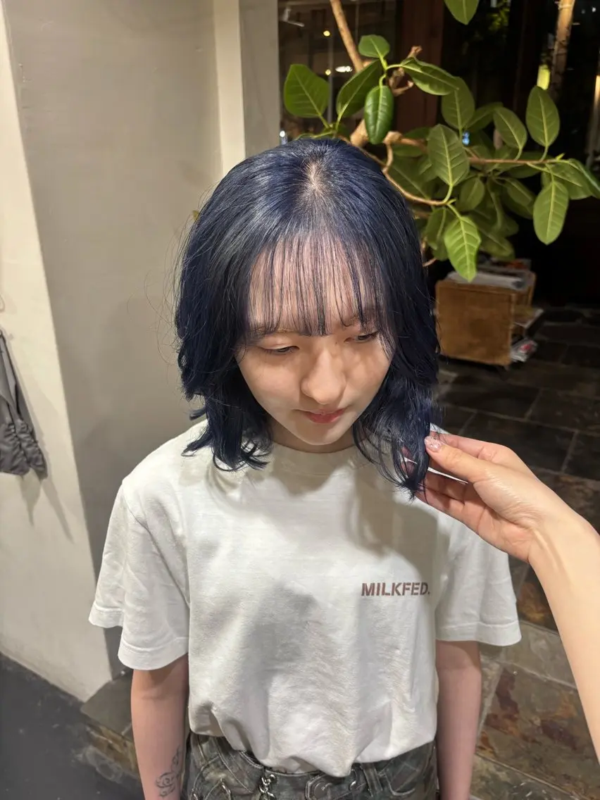 ミディアム カラー saraju コナツのヘアスタイル