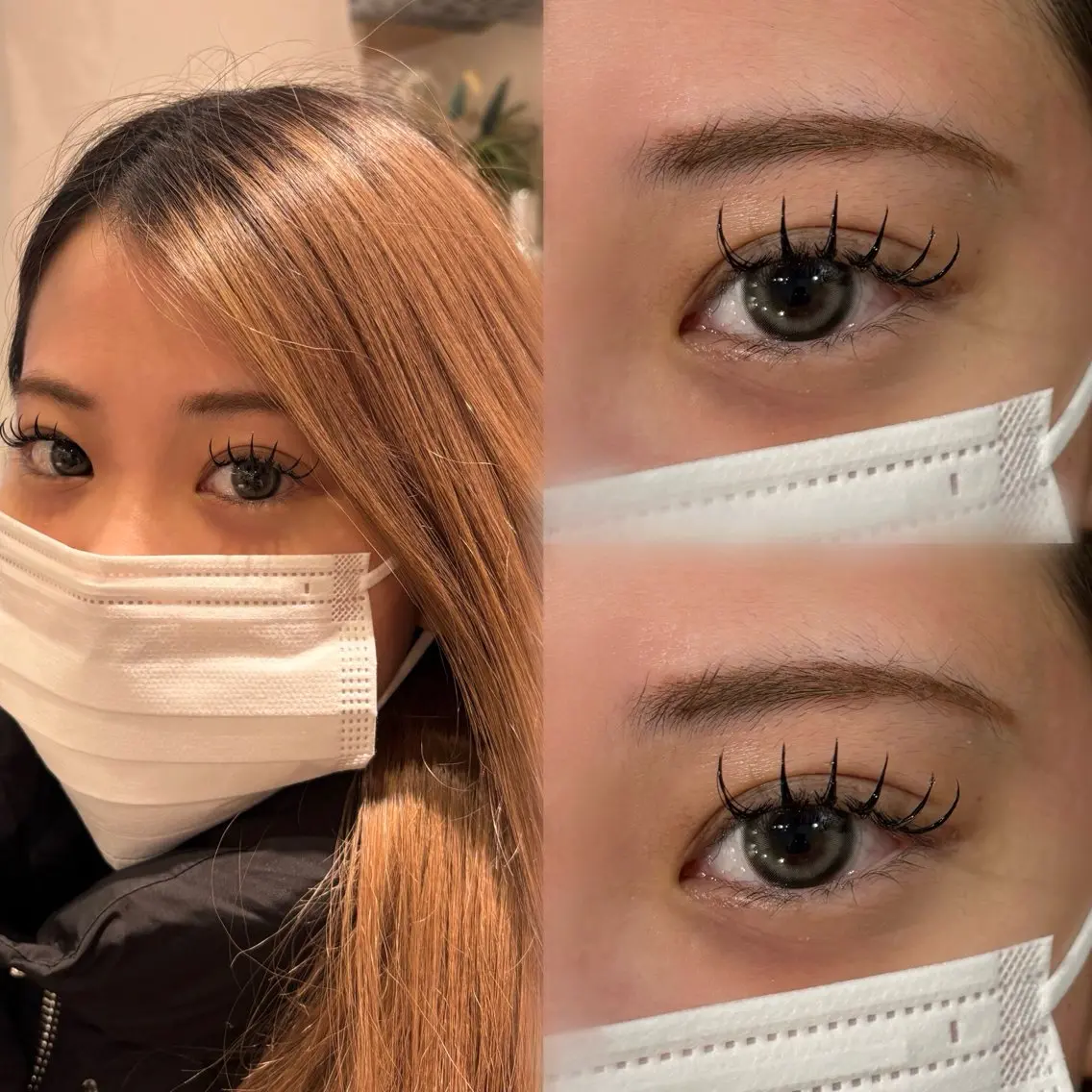 🩶限定🩶フラットラッシュ140本付け放題🎀他店オフ込🎀コーティング付きの写真