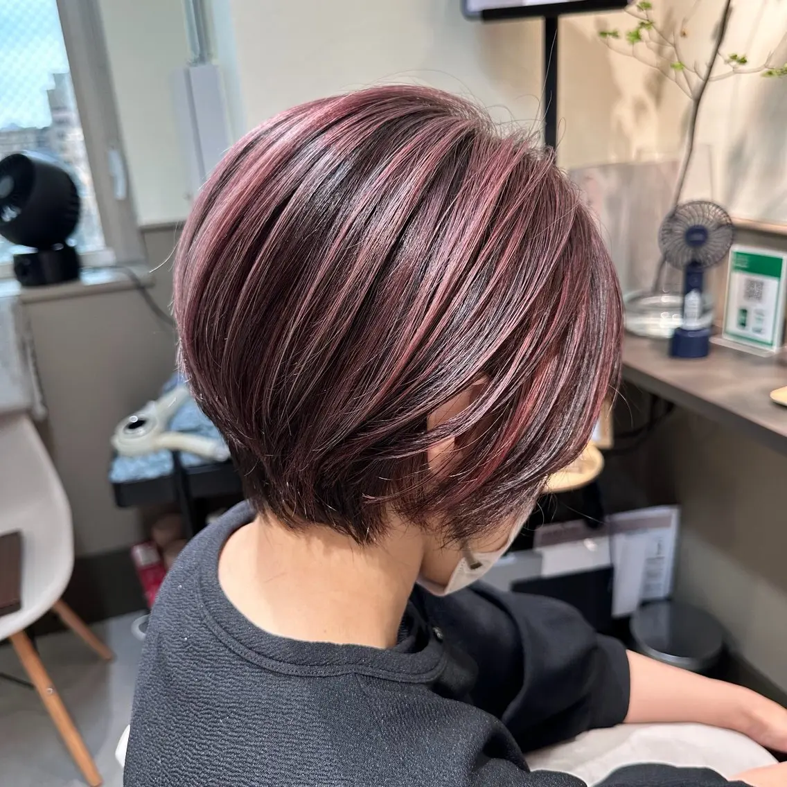 ショート ショートボブ 丸みショート ボブ ショートヘア solon船橋2nd Amiのヘアスタイル