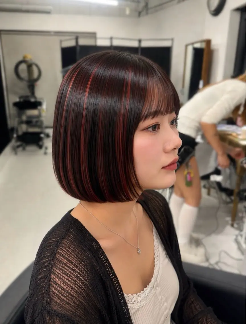 カラー 🍒ベージュ/ピンク ベージュ🍒なつきのヘアスタイル