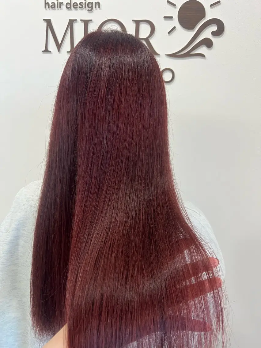 ロング カラー カット ヘアカラー トリートメント 松本 菜那のヘアスタイル