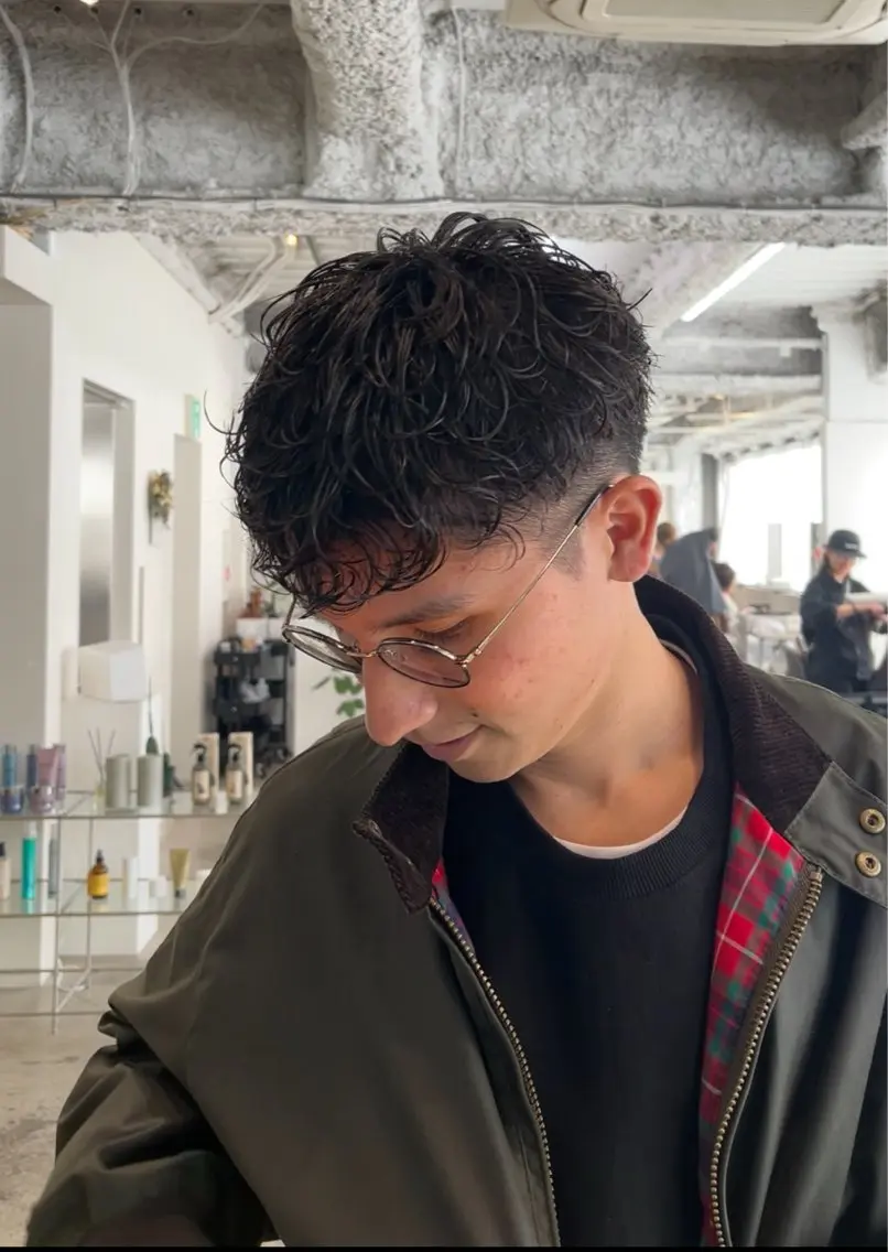 パーマ メンズ カット パーマ ANY/メンズ特化/ シバヤ ユウキのヘアスタイル