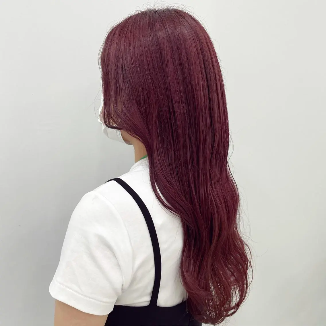 ロング カラー ブリーチ ピンクカラー ヨシンモリ 韓国風ヘア 西尾美容室libuR Ryokaのヘアスタイル