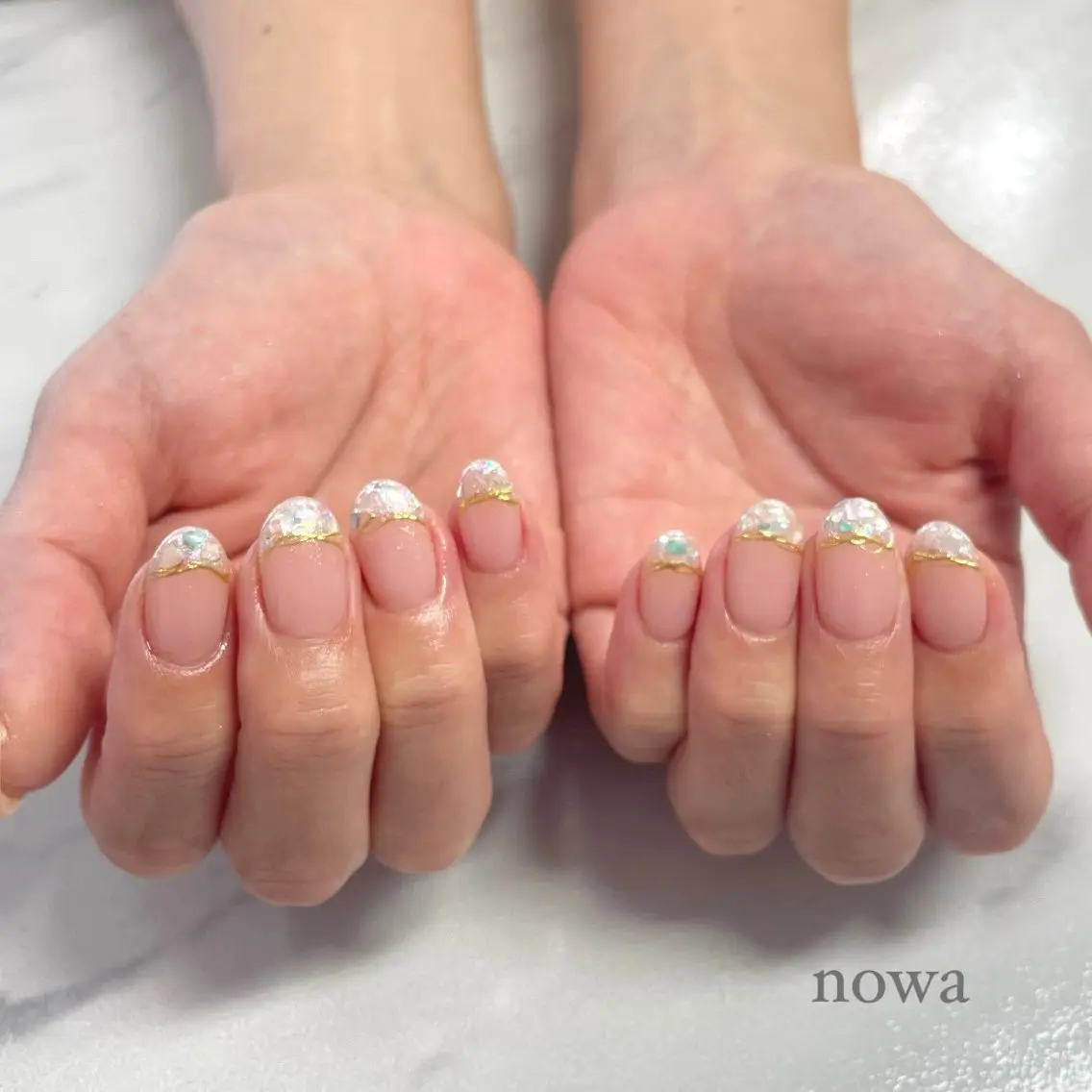 ネイル フレンチネイル ハンドネイル 【nowa】小松 宙未 Soramiのネイルデザイン