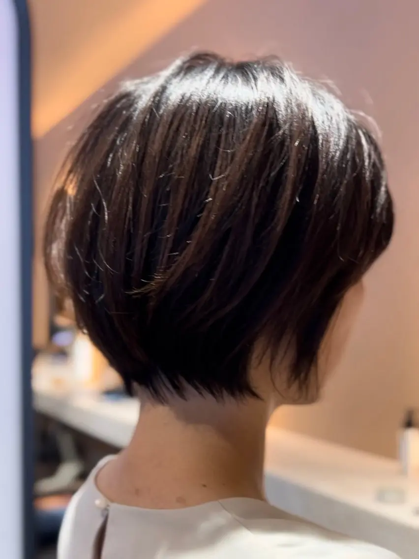 ショート ショートボブ 丸みショート ボブ ショートヘア 大人可愛いショート✨ グッチ🐝のヘアスタイル