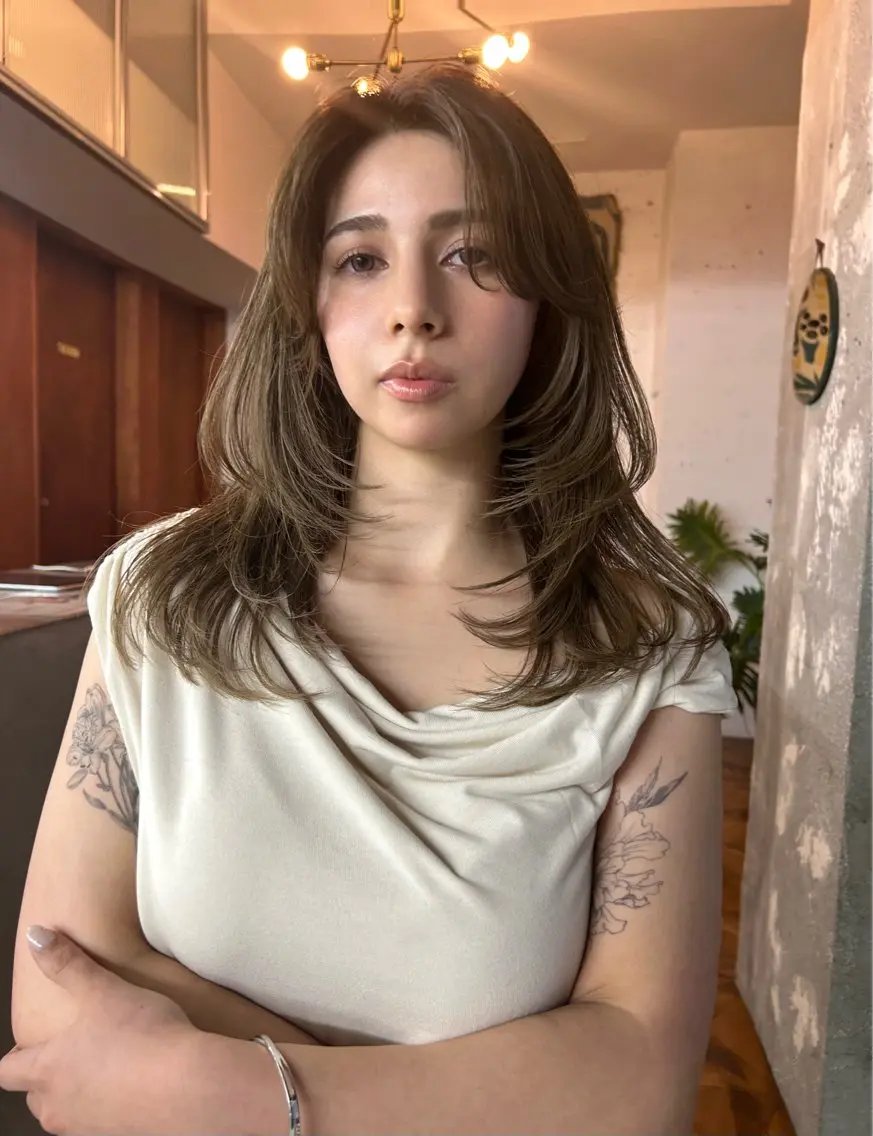 ロング ハシモトタケル🌿 ボブ/レイヤーカットのヘアスタイル