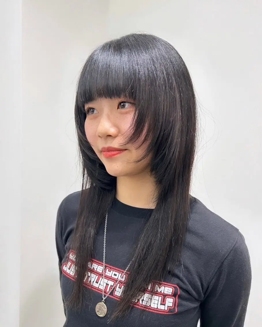 ロング 顔周りカット SONE .のヘアスタイル