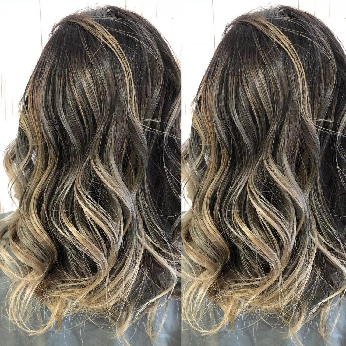 セミロング ヘアカラー トリートメント ヘアサロンオスカー 岸和田蛸地蔵店のヘアスタイル