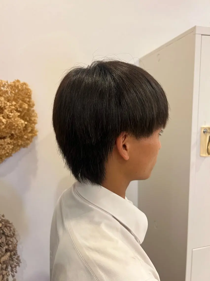 ショート カット 【本陣】カット モデル/朝岡 慧のヘアスタイル
