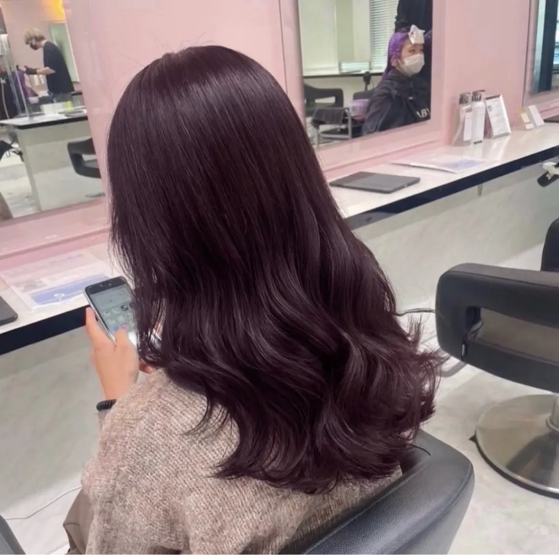 ロング カラー カット ヘアカラー トリートメント 🎀tomoka🎀 髪質改善/エクステのヘアスタイル
