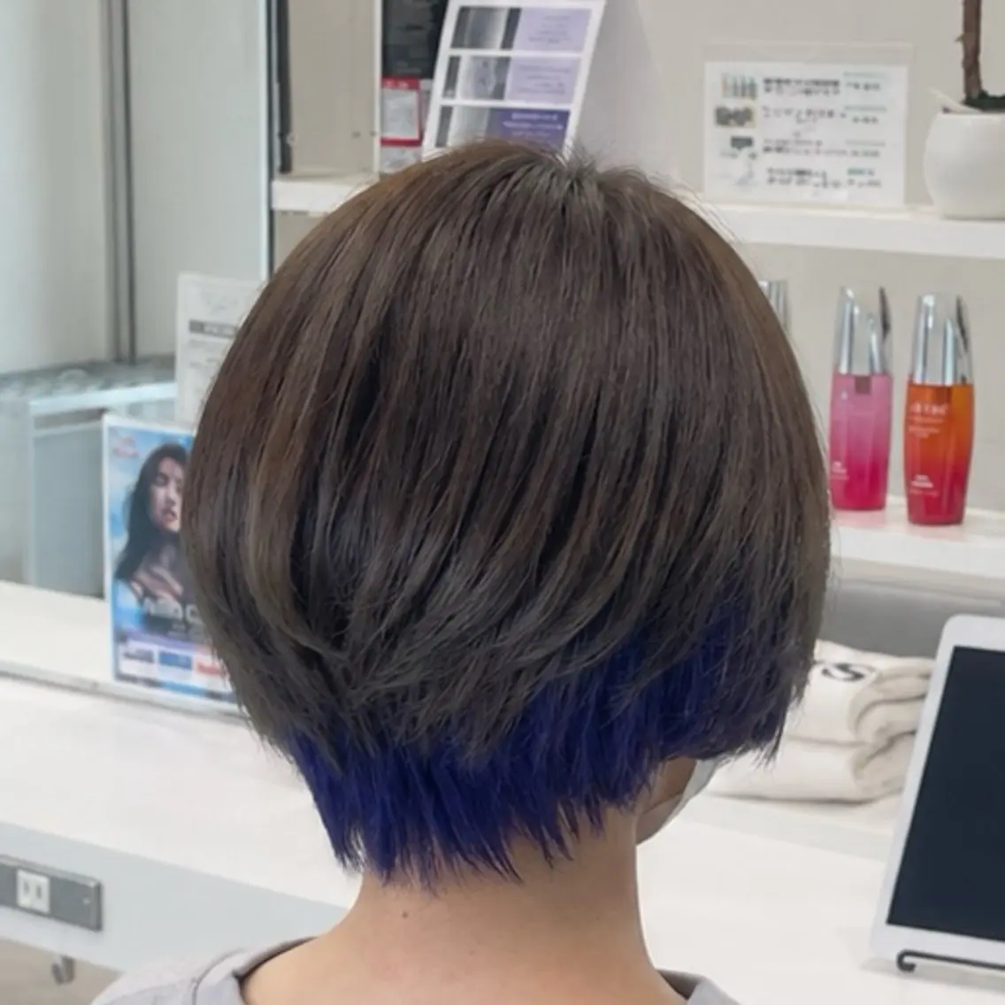 ショート ショートヘア カット ヘアカラー トリートメント レイヤー/ウルフ/デ ザインカラー💎藤原のヘアスタイル